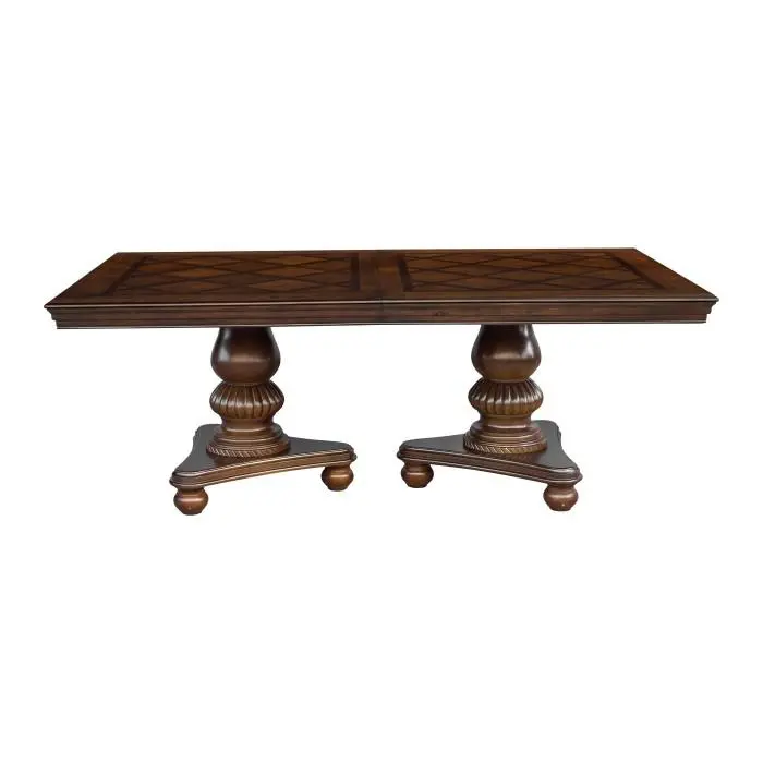 Lordsburg Brown Cherry Extendable Dining Table