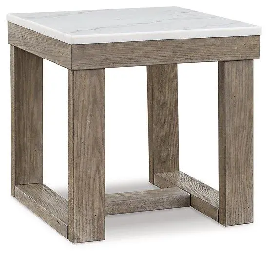 Loyaska Compact End Table for Living Room or Bedroom