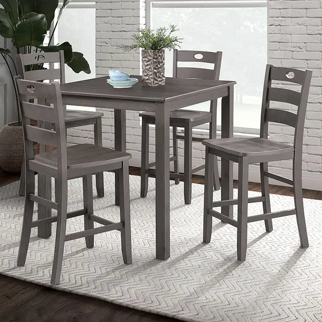Lubbock Five-Piece Counter-Height Table & Stool Set