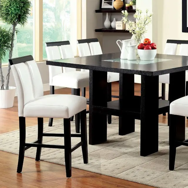 LUMINAR II Black Counter-Height Dining Table