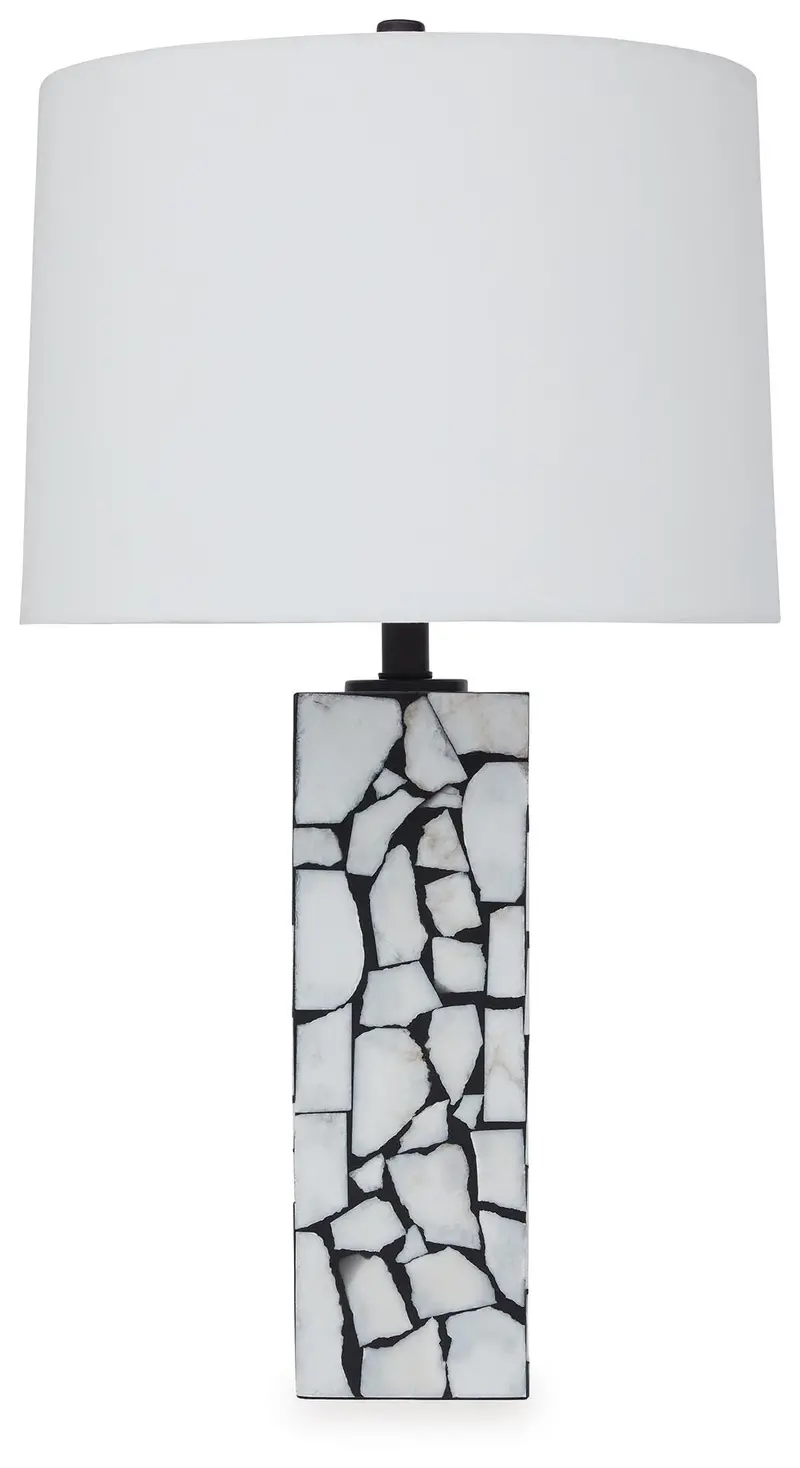 Macaria Ceramic Table Lamp with Linen Shade