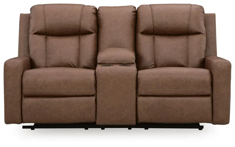 Mackmenville Console-Equipped Reclining Loveseat