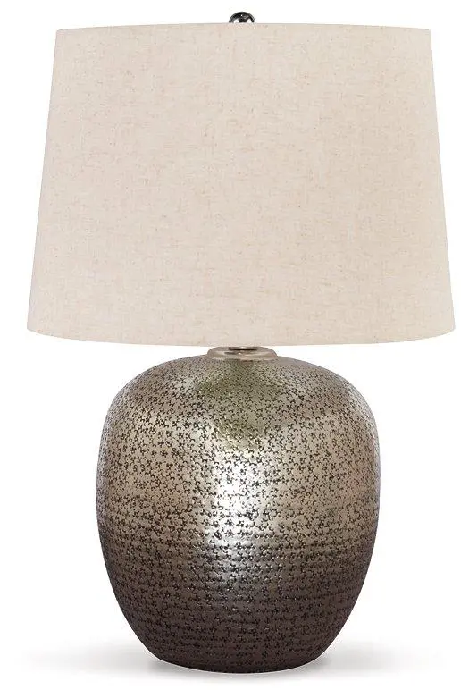Magalie Sculptural Table Lamp with Marble Base