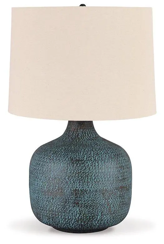 Malthace Ceramic Table Lamp with Fabric Shade