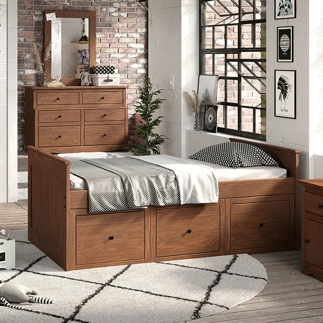 Marinos Twin-Sized Captain Storage Bed