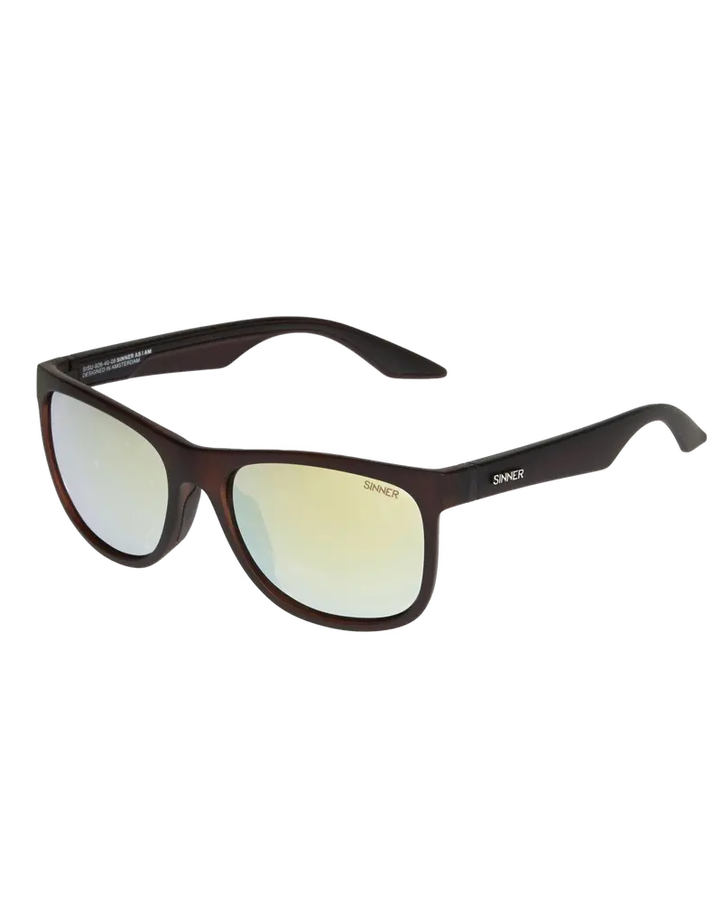 Matte Brown and Yellow Oil Rockford Sunglasses