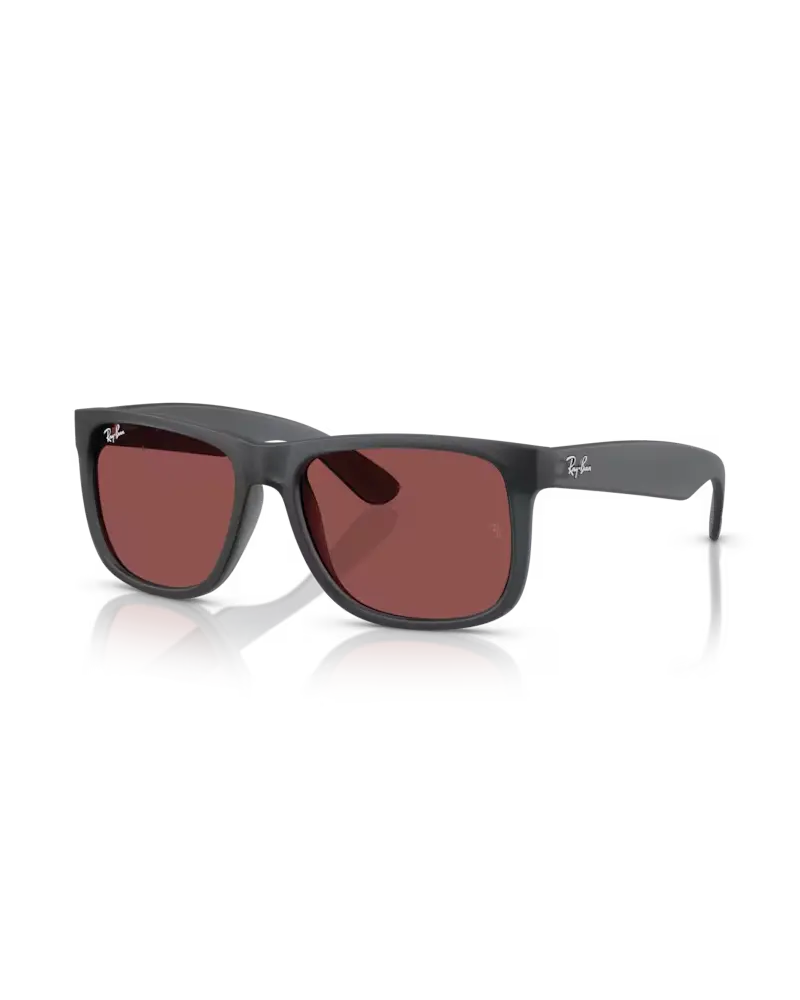 Matte Opal Grey and Dark Violet Justin Classic Sunglasses