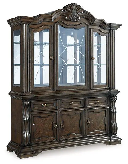 Maylee Dining Buffet with Hutch Storage Unit
