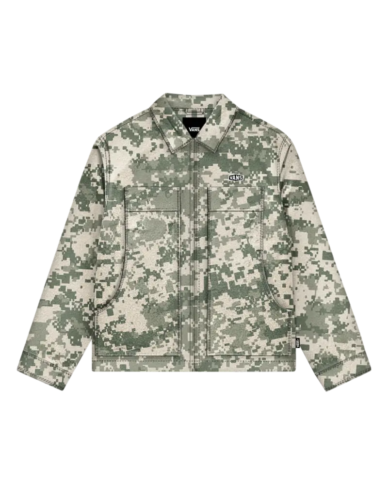 Mcavoy Zip-Up Jacket – Digital Camo Print Design