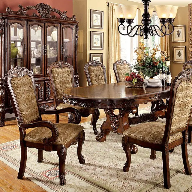 Medieve Cherry Dining Table with Solid Wood Construction