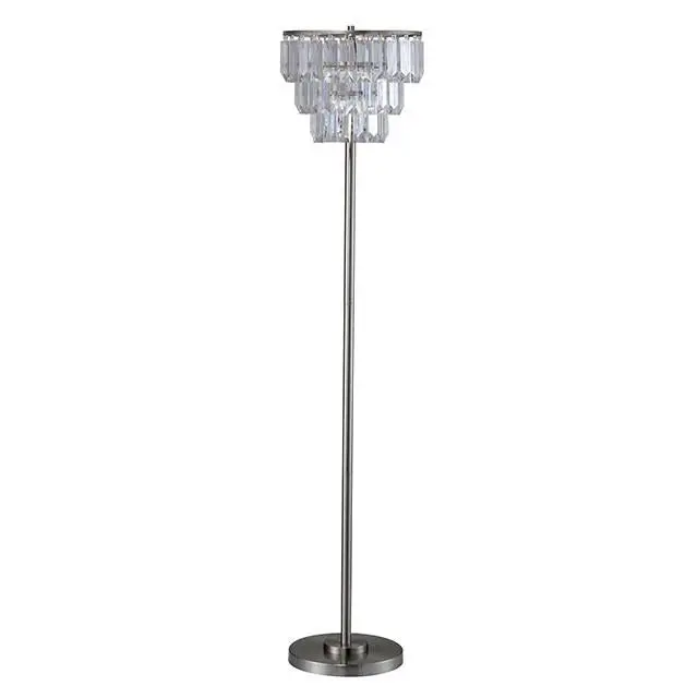 Meg Crystal-Style Clear Floor Lamp