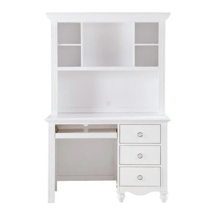 Meghan White Writing Hutch and Desk Set – 2058WH-14