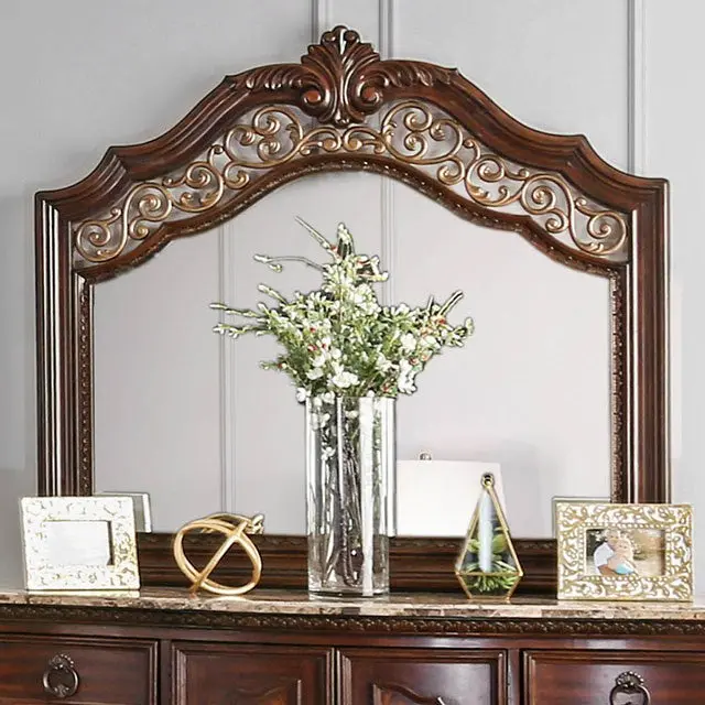 Menodora Brown Cherry Full-Length Mirror