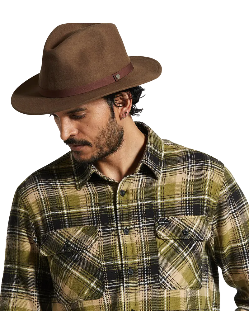 Messer Black Packable Fedora
