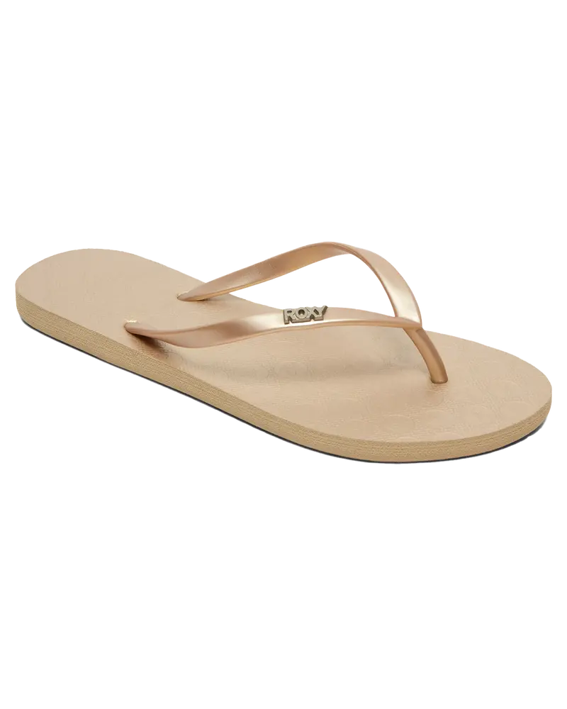 Metallic Gold Viva IV Flip Flops