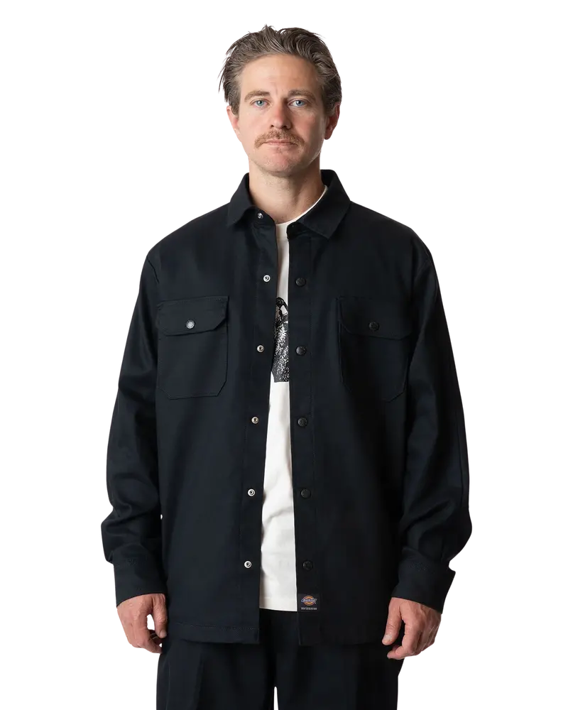 Mike Anderson Black Lined Shirt Jacket
