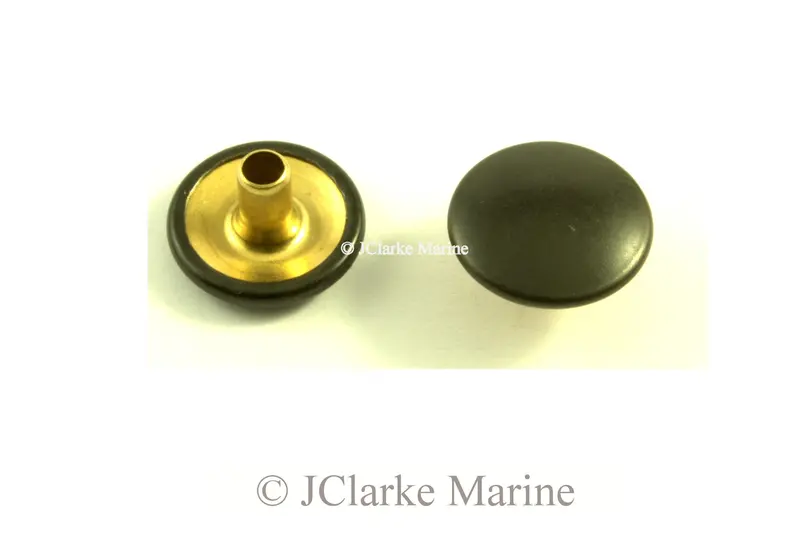 Military Black DOT Snap Cap – Brass Core with Nickel Plating