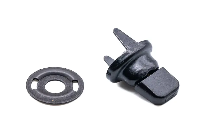 Military-Style Oxide-Black Turnbutton Fastener – Cloth-to-Cloth with Clinch Washer