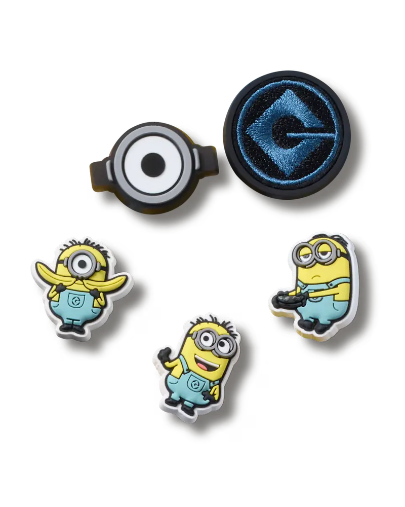 Minions Character Jibbitz Charms – 5-Pack, Mixed Styles