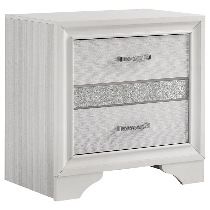 Miranda Nightstand with USB Ports – Soft-Close Drawers & Bedside Charging