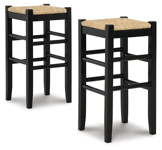 Mirimyn Metal Bar Height Stool with Backrest