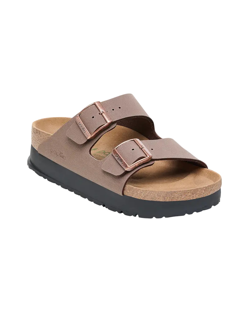 Mocha Papillio Arizona Birko-Flor Flex Platform Sandals