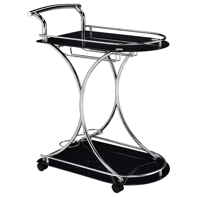 Modern Rolling Bar Cart by Elfman