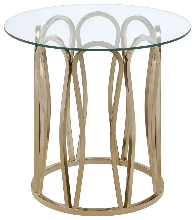 Monett Mid-Century End Table with Tapered Legs