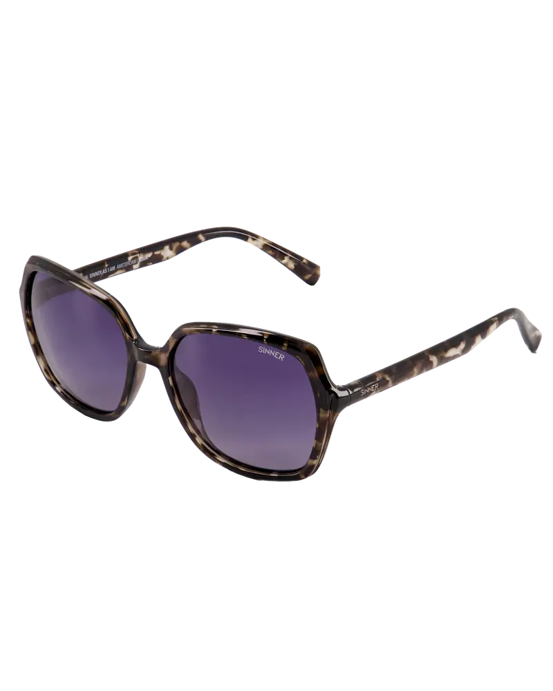 Montara Polarized Sunglasses – Shiny Black-Grey Tortoise Frame with Gradient Smoke Lens