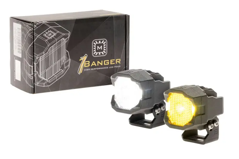 Morimoto 1Banger LED Pod Light – HXB Flood Beam for Broad Area Lighting