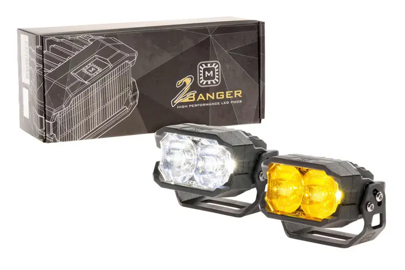 Morimoto 2Banger LED Pod Set – HXB Spot Beam Configuration for Maximum Distance