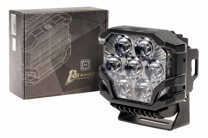Morimoto BigBanger LED Pod Lights – NCS Spot-Beam Optic