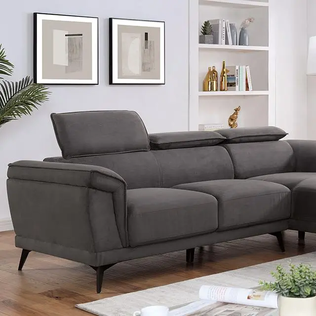 NAPANEE Dark Gray Sectional Sofa – Sleek Modular Design