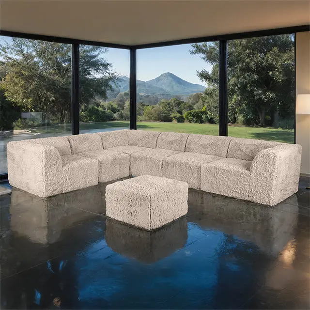 Nappi L-Shaped Sectional Sofa with Ottoman