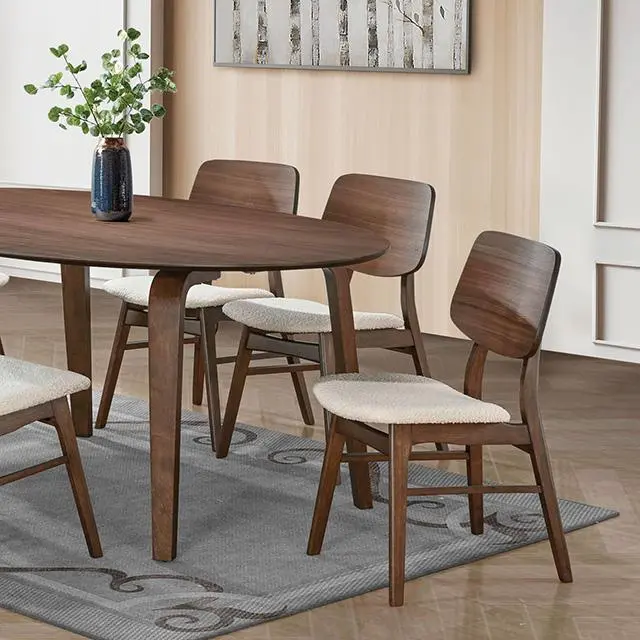 Narvik Solid Wood Dining Table with Contemporary Design