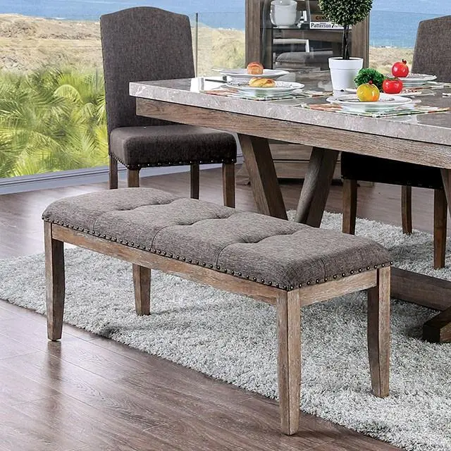 Natural Brown Wooden Bench – Bridgen Design