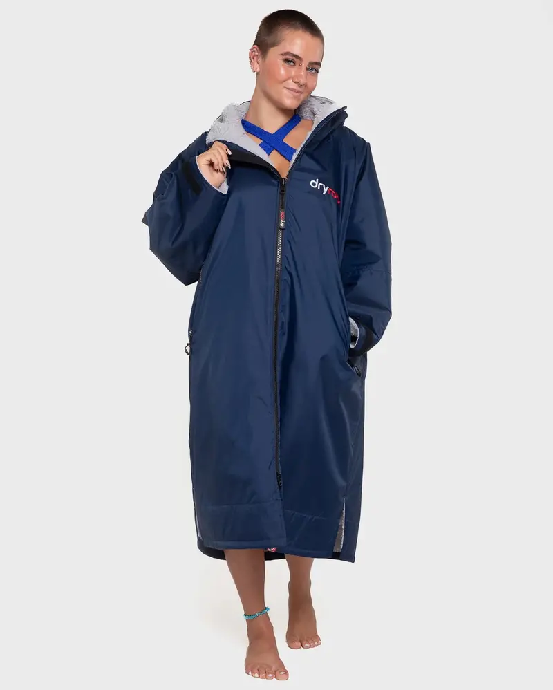 Navy-and-Grey Advance Long-Sleeve Rash Guard