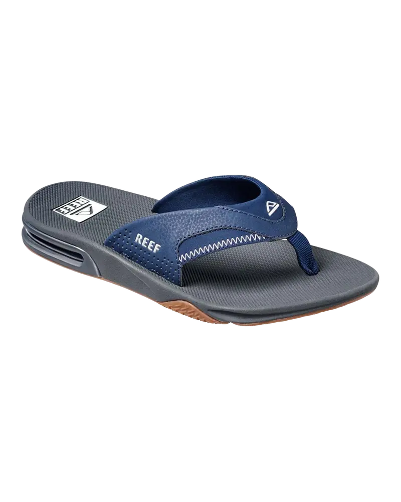 Navy and Shadow Tone Fanning Flip-Flops