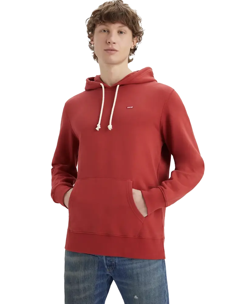 New Original Pullover Hoodie – Rhythmic Red Accent