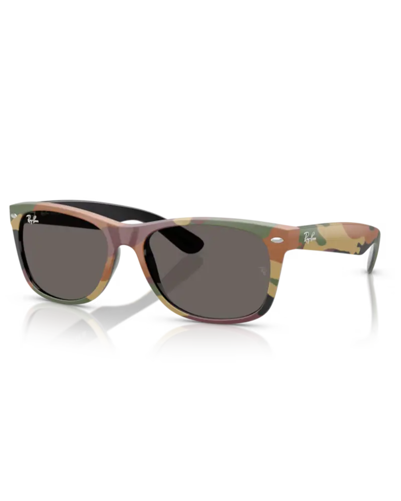 New Wayfarer Classic Sunglasses – Matte Green Frame with Camo Green Detailing