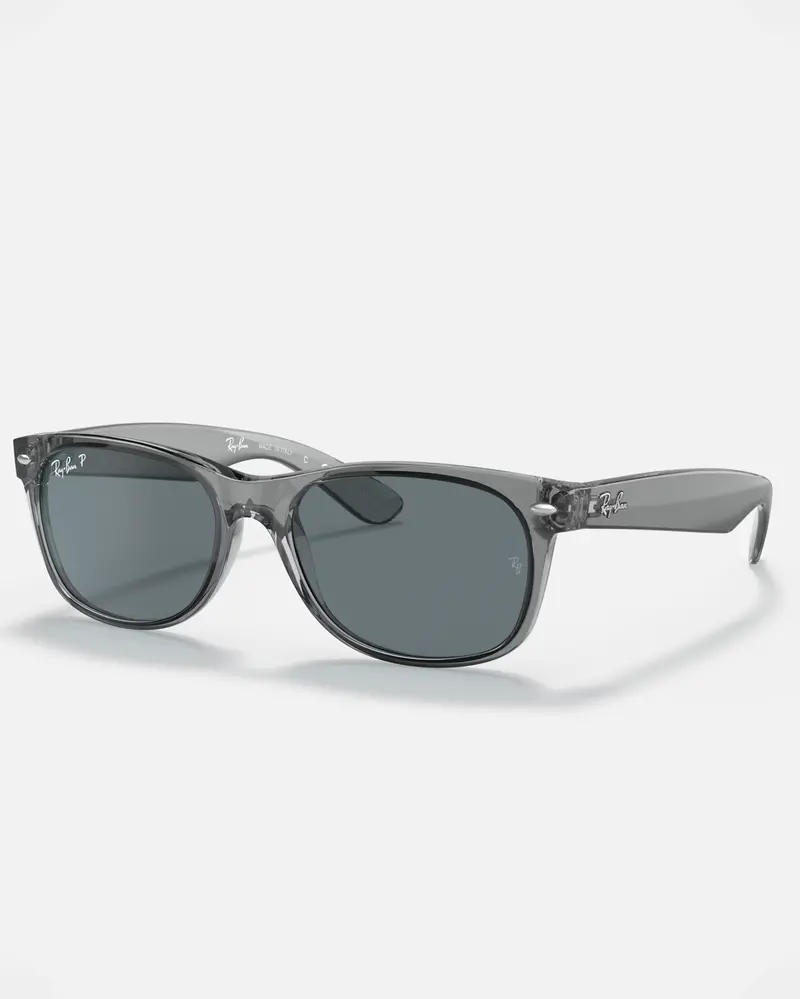 New Wayfarer Polarized Transparent Grey Sunglasses