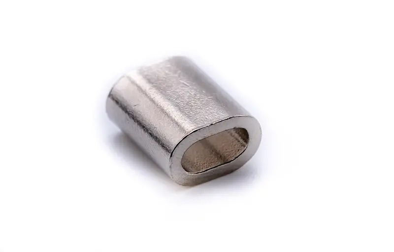 Nickel-Plated Copper Crimp Ferrules for Secure Wire Rope Assembly