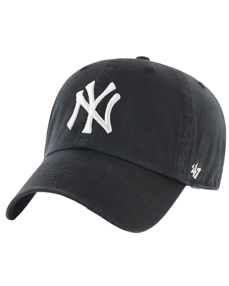 NY Yankees Clean Up Baseball Cap – Black and White
