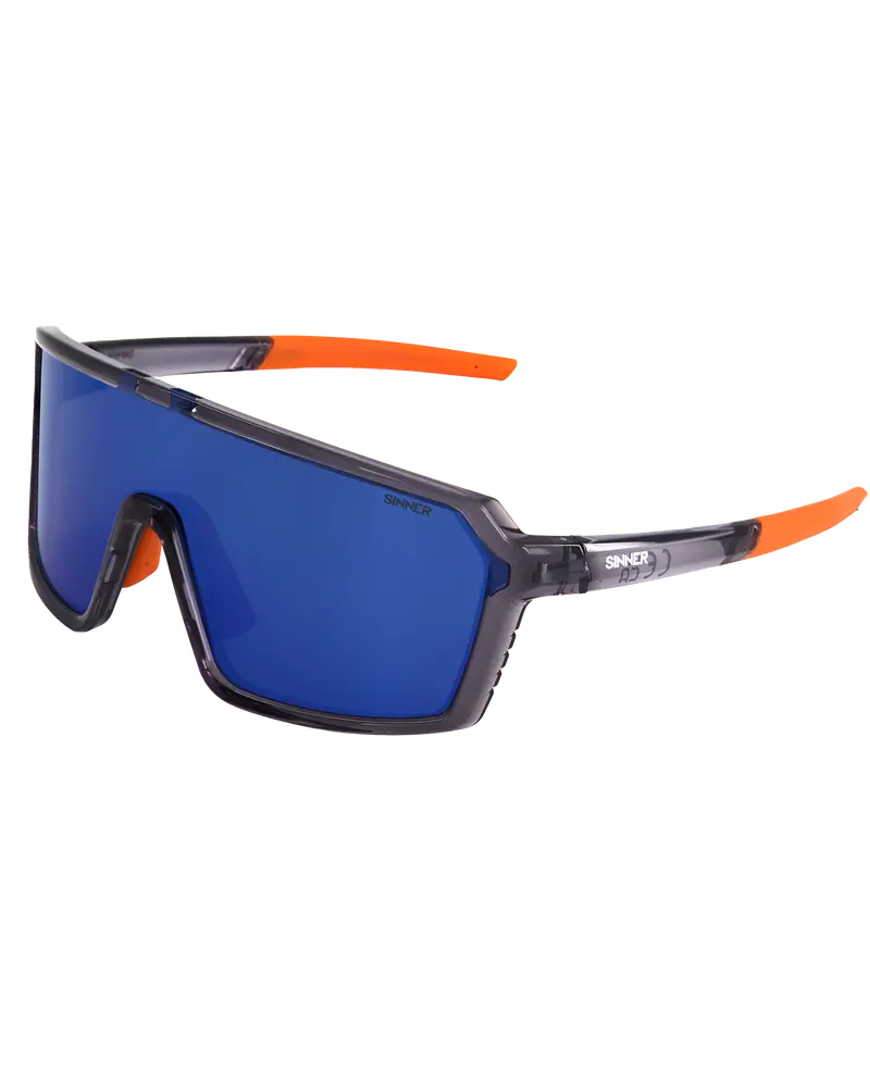 Oasis Sport Sunglasses – Matte Cry Grey Frame with Blue Oil Lens