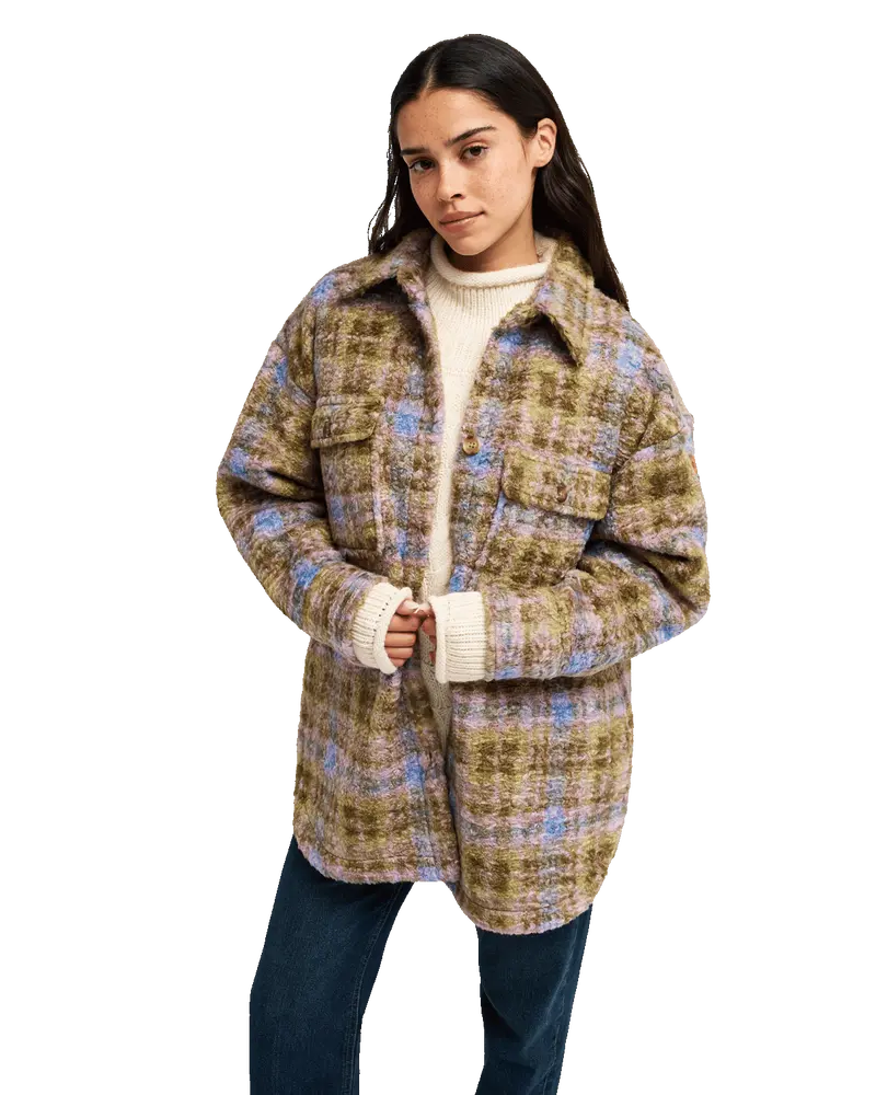 Oil Green Oversized Utility Jacket