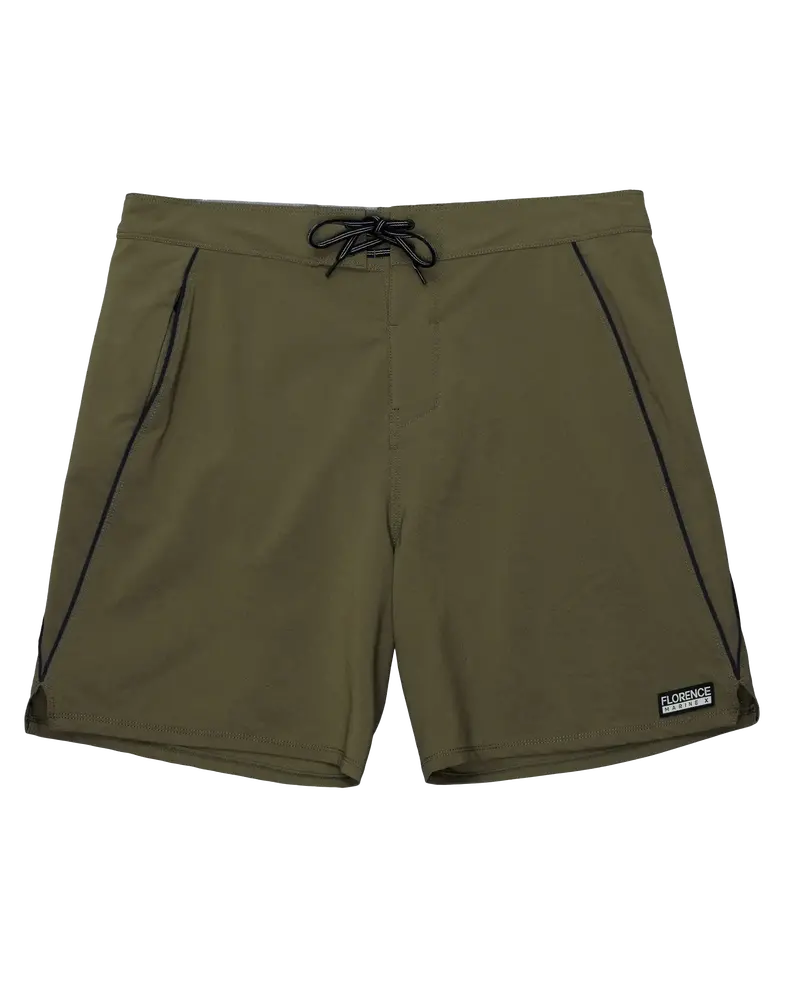 Olive Outline Boardshorts