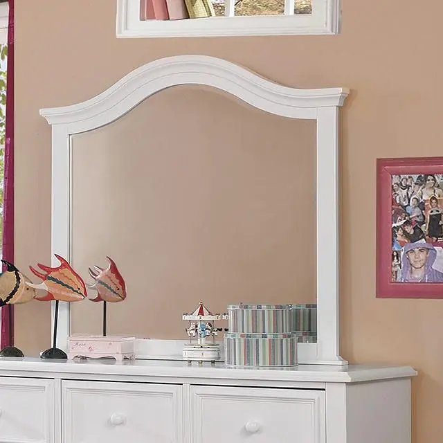 OLIVIA Framed White Wall Mirror