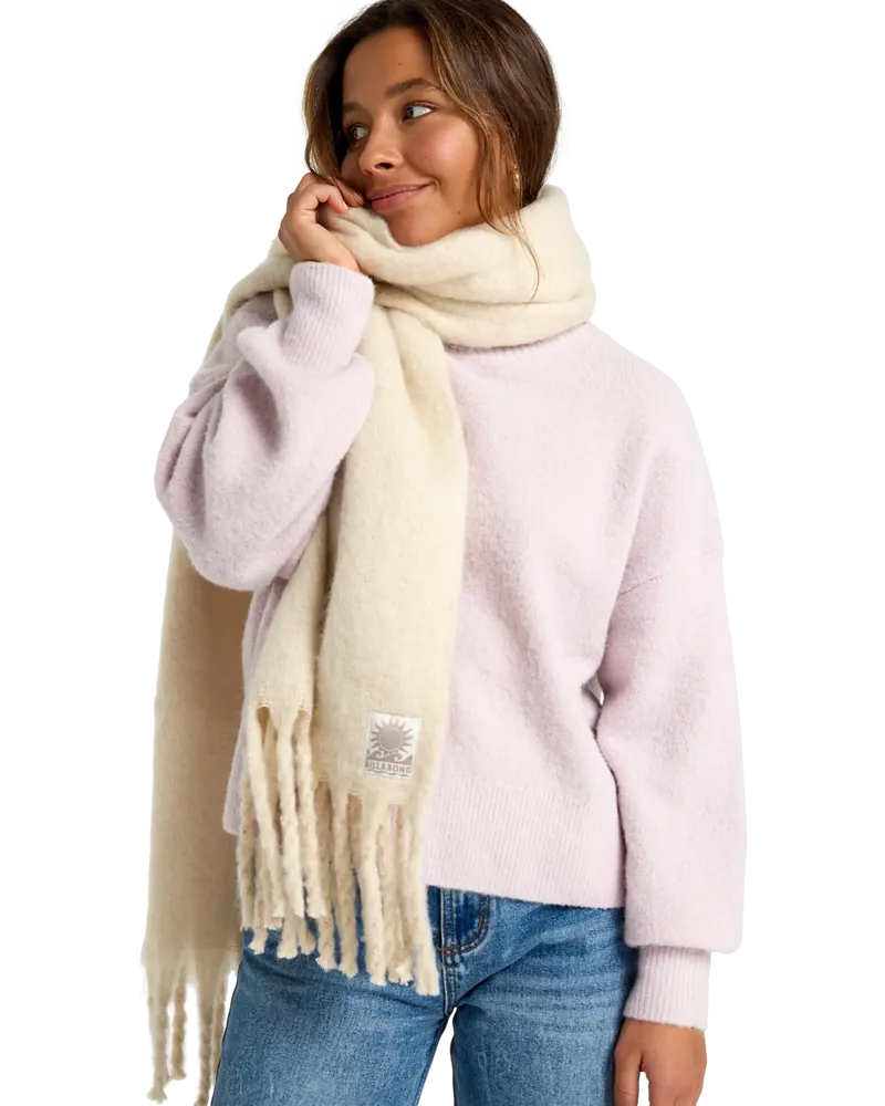 On The Fringes Antique White Scarf