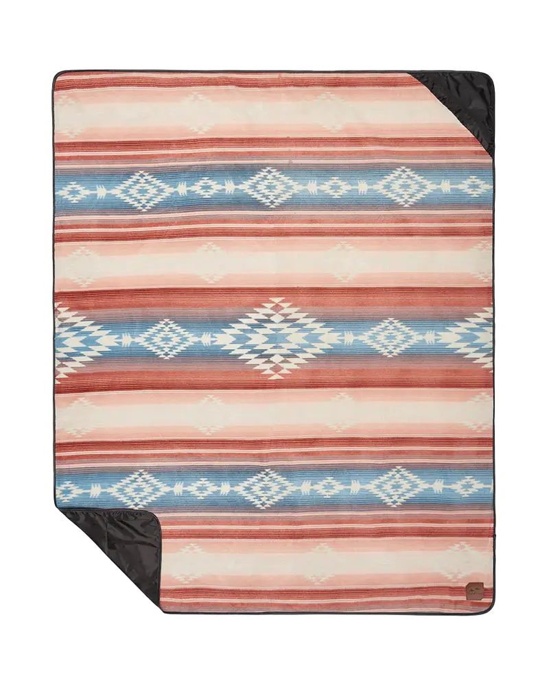 On The Road Multi-Print Fleece Camping Blanket