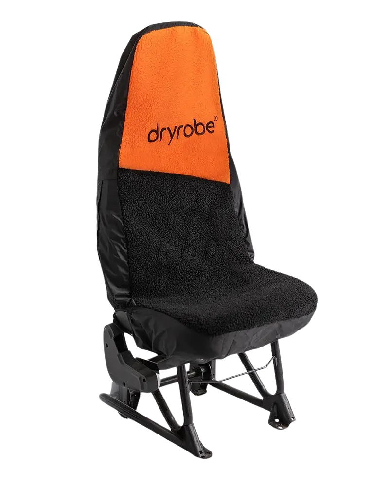Orange and Black Single-Seat Vehicle Cover